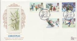 1990-11-13 Christmas Stamps London PPS 29 FDC (85921)