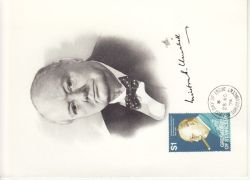 1974-11-28 Winston Churchill $1 Stamp FDC (86082)