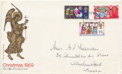 1969-11-26 Christmas Stamps Chelmsford FDC (86162)