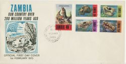 1973-02-01 Zambia Prehistoric Animals FDC (86213)