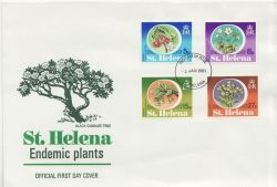 1981-01-05 St Helena Endemic Plants FDC (86215)