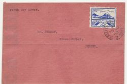 1943-06-29 Jersey 2½d Blue Jersey cds FDC (86267)