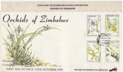 1993-10-12 Zimbabwe Orchid Stamps FDC (86305)