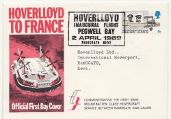 1969-04-02 Hoverlloyd Pegwell Bay Official FDC (86326)