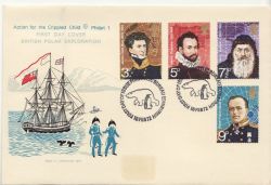 1972-02-16 Polar Explorers Stamps Bureau FDC (86377)