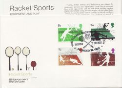 1977-01-12 Racket Sports Harrow FDC (86414)