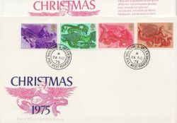 1975-11-26 Christmas Stamps Holywell Green cds FDC (86469)
