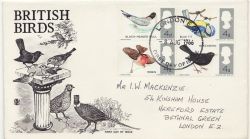 1966-08-08 British Birds Stamps Phos London FDC (86506)