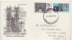 1966-02-28 Westminster Abbey Stamps London FDC (86574)
