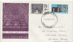 1966-02-28 Westminster Abbey Stamps London FDC (86575)