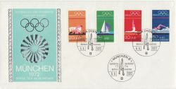 1972-06-05 Germany Olympic Games Stamps FDC (86627)