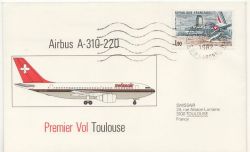 1982 France Swissair Envelope Toulouse (86639)