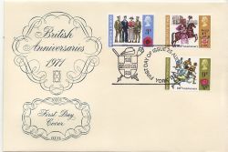 1971-08-25 Anniversaries Stamps YORK FDC (86762)