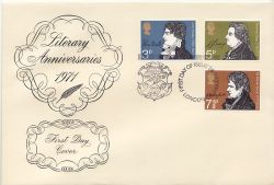 1971-07-28 Literary Anniversaries London EC FDC (86767)