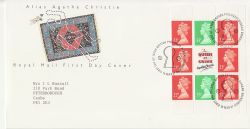 1991-03-19 Agatha Christie Bklt Pane BUREAU FDC (86852)