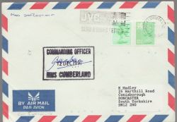 Ship Mail Envelope HMS Cumberland Plymouth (86893)