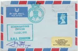 Ship Mail Envelope HMS Soberton South Devon (86894)