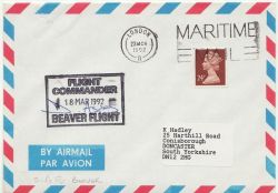 Ship Mail Envelope Beaver Flight London (86896)