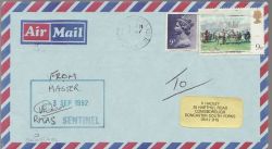 Ship Mail Envelope Sentinel Plymouth (86906)
