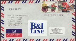 Ship Mail Envelope MV Isle of Innisfree (86909)
