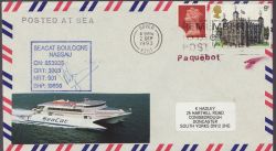Ship Mail Envelope Seacat Boulogne Dover (86923)