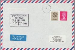 Ship Mail Envelope Sqn Aviation Officer F4 (86934)