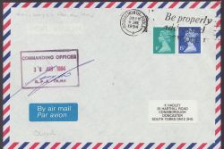 Ship Mail Envelope RFA Olna Bournemouth (86942)