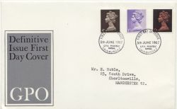 1967-06-05 Definitive Stamps Bureau FDC (87005)