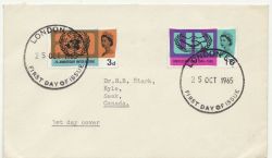 1965-10-25 United Nations Stamps London EC FDC (87051)