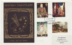 1968-08-12 British Paintings Stamps Kingston FDC (87126)