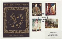 1968-08-12 British Paintings Stamps Kingston FDC (87127)
