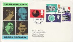 1967-09-19 British Discoveries London WC FDC (87135)
