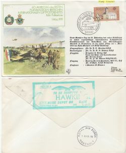 FF01-B International Air Mail Koln CREASED (87223)