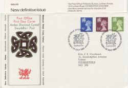 1980-07-23 Wales Definitive Stamps Cardiff FDC (87296)