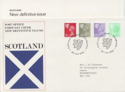 1982-02-24 Scotland Definitive Stamps Edinburgh FDC (87353)