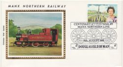 1981-08-08 Manx Northern Railway Silk Env (87433)