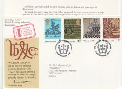1976-09-29 Caxton Printing BPIF Westminster SW1 FDC (87490)