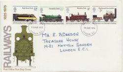 1975-08-13 Railways Stamps London FDC (87568)
