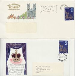 1978-05-31 Coronation Stamps x4 Different FDC (87627)