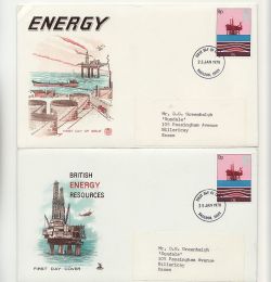 1978-01-25 Energy Stamps x3 Different FDC (87628)