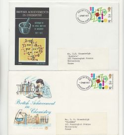 1977-03-02 Chemistry Stamps x2 Different FDC (87629)