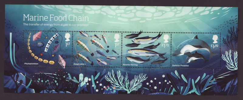2021 Wild Coasts Marine Food Chain Stamps