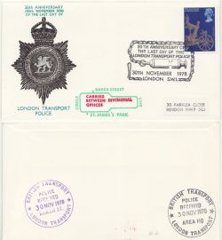 1978-11-30 London Transport Police Anniv ENV (87691)
