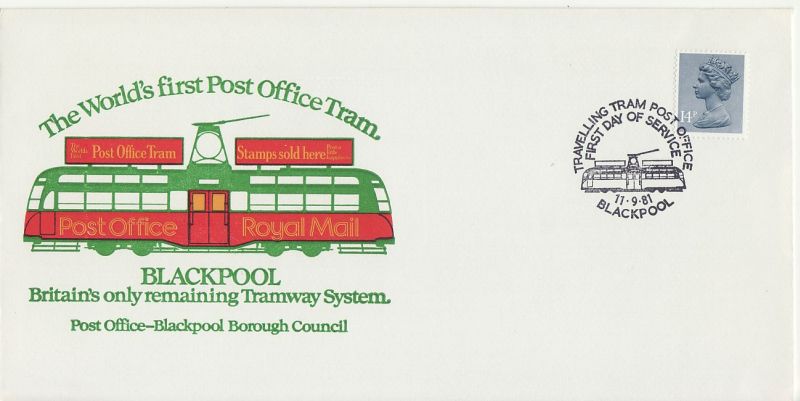 1981 The World's First Post Office Tram Envelope