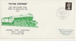 1969-08-31 Flying Scotsman Railway Envelope (87709)