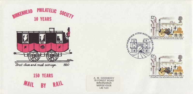 1980 Birkehead Philatelic Society Envelope