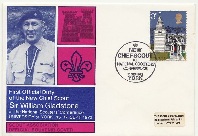 1972 New Chief Scout Sir William Gladstone Envelope