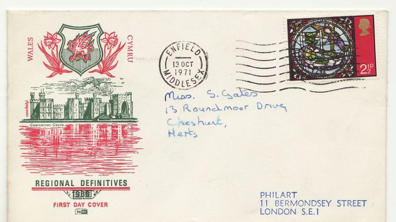 1971 Christmas Stamp First Day Cover