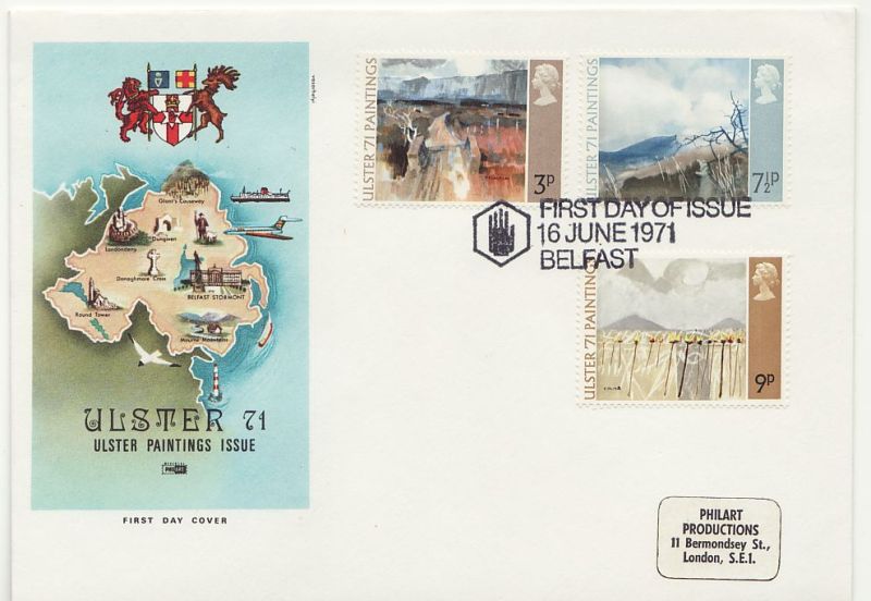 1971 Ulster Paintings Stamps First Day Cover