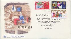 1969-11-26 Christmas Stamps Stanstead Abbots cds FDC (87770)